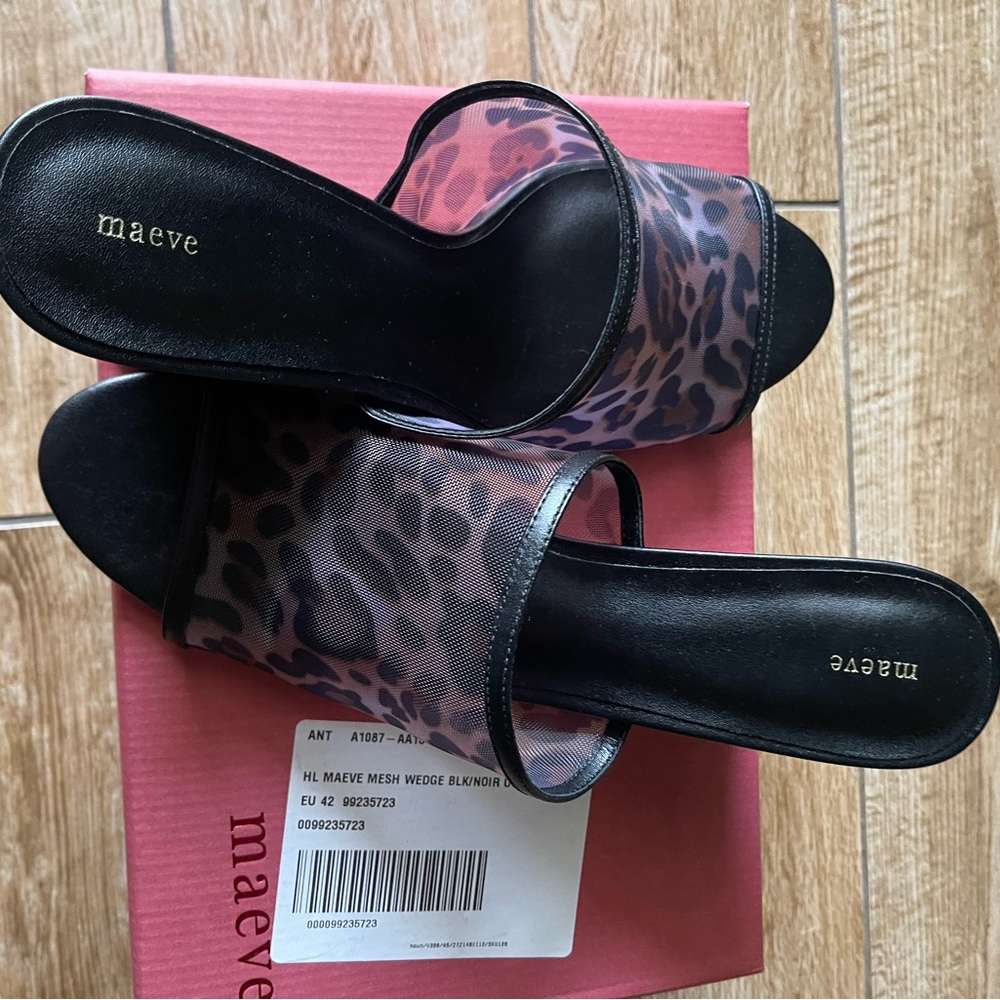 Maeve Mesh Wedge Heels - Picture 2 of 4